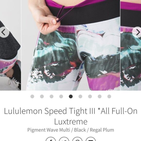 Lululemon Speed Tight III *All Full-On Luxtreme - 6 - Picture 6 of 13